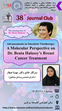 ژورنال کلاب Advancements in Oncolytic Virotherapy: A Molecular Perspective on Dr. Beata Halassys Breast Cancer Treatment